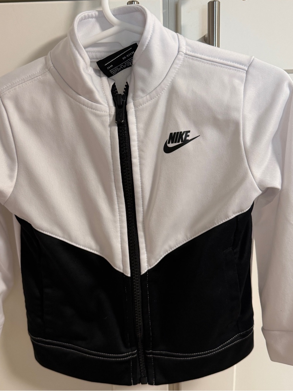 Nike Toddler Boys 2 Piece Tracksuit Set Black White 24M